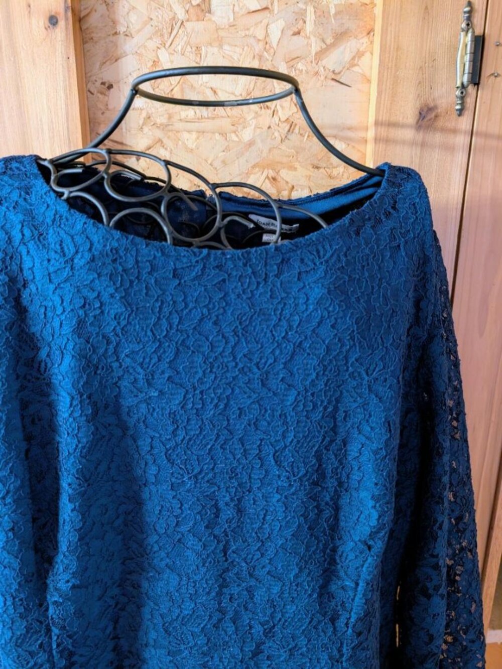 Joan Rivers XL Lace Overlay Blouse